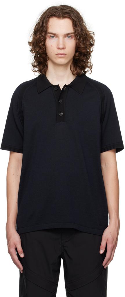 Dunhill Navy Raglan Polo