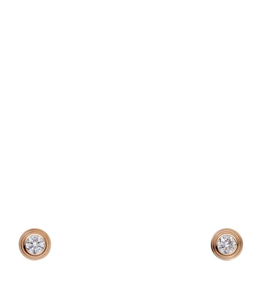 Cartier Extra-Small Rose Gold and Diamond Cartier d'Amour Earrings 1