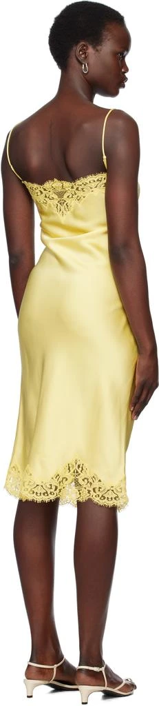 Stella McCartney Yellow Iconic Lace Midi Dress 3