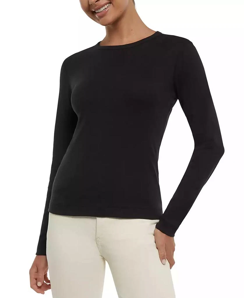 Three Dots Women's Long-Sleeve Crewneck T-Shirt 3
