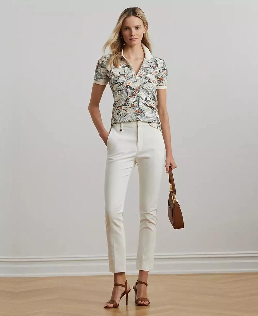 Ralph Lauren Women's Print Stretch Piqué Polo Shirt 4