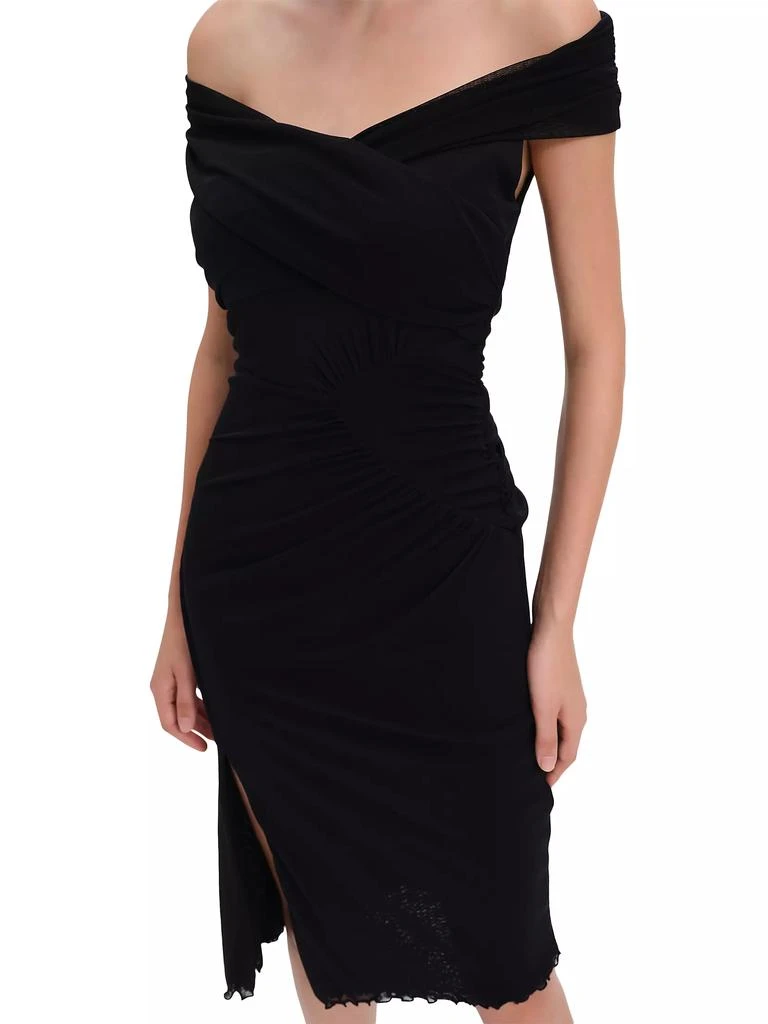 Diane von Furstenberg Lovinia Asymmetric Mesh Dress 5