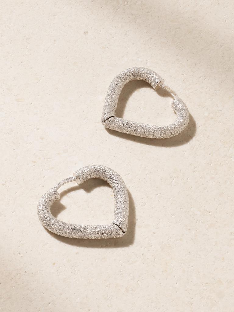 CAROLINA BUCCI Cuore Huggy 18k 白金耳环