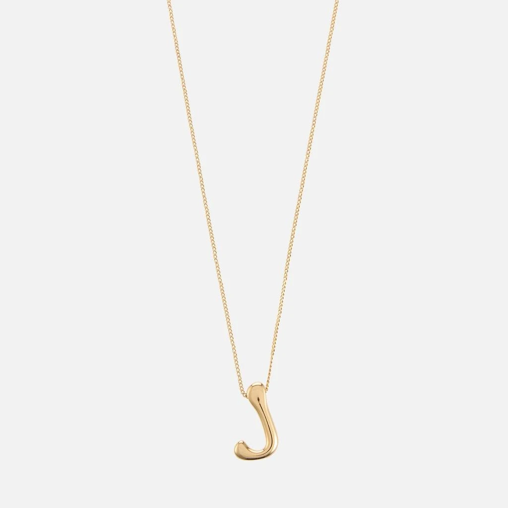 ASTRID & MIYU Astrid & Miyu Initial Bold 18K Gold-Plated Necklace 2
