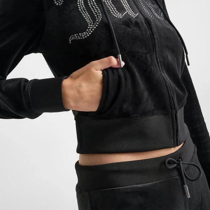 Juicy Couture Women's Juicy Couture Bling Front Hoodie 11