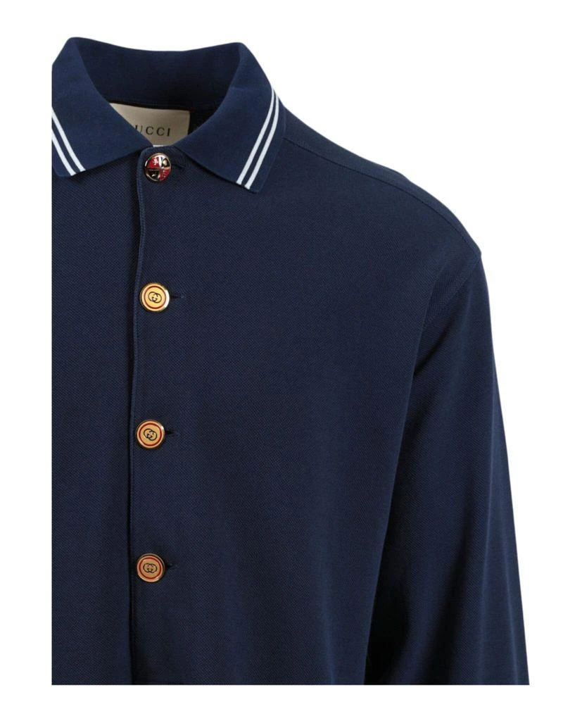 Gucci Gucci Long Sleeve Cotton Polo 2