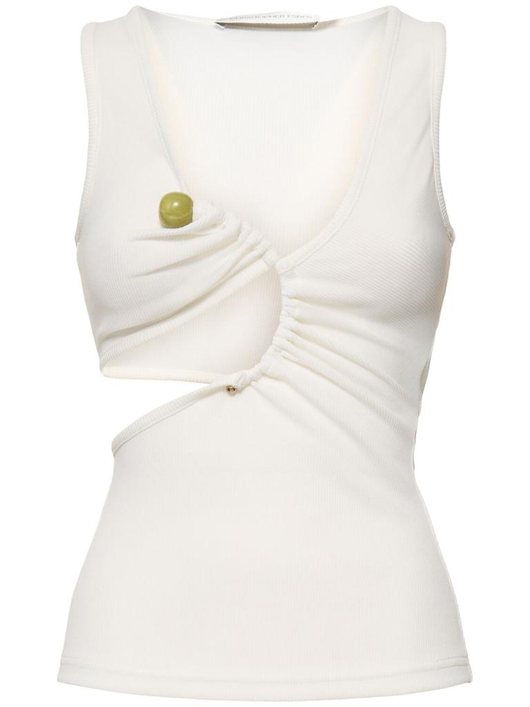 Christopher Esber Arc Stone Rib Tank Top