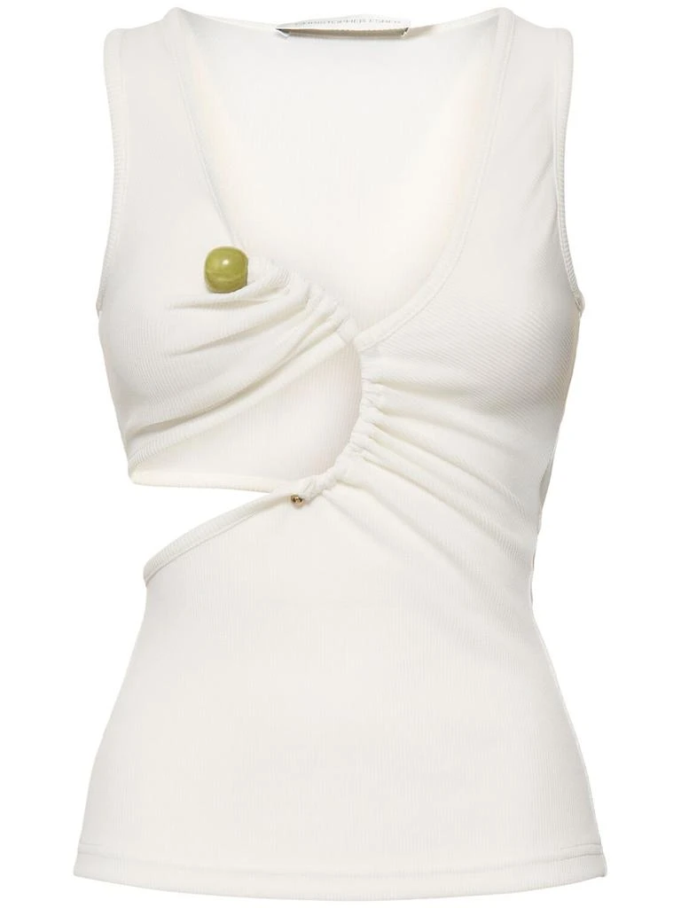 Christopher Esber Arc Stone Rib Tank Top 1