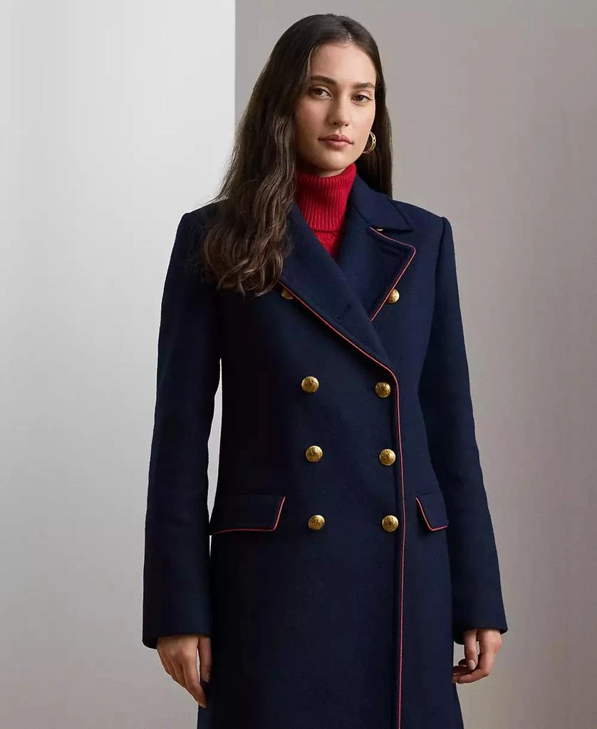 Ralph Lauren Women's Wool-Blend Double-Breasted Coat 6