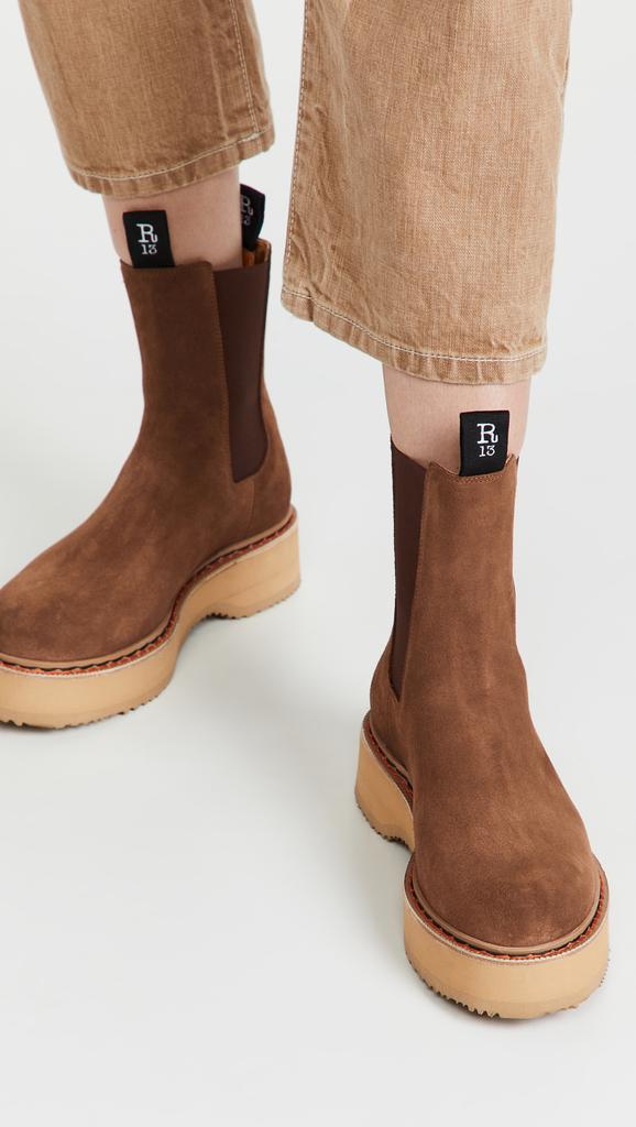 R13 Single Stack Chelsea Boots