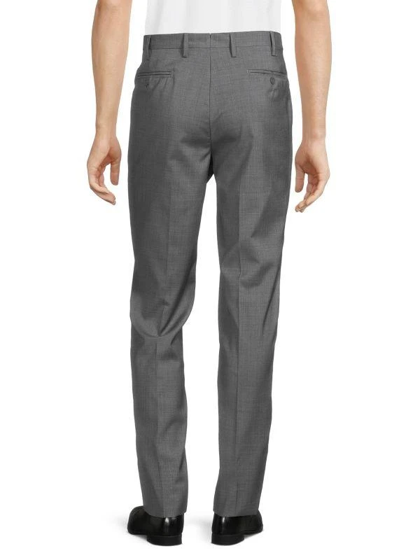Santorelli Wool Flat-Front Modern Fit Dress Pants 2