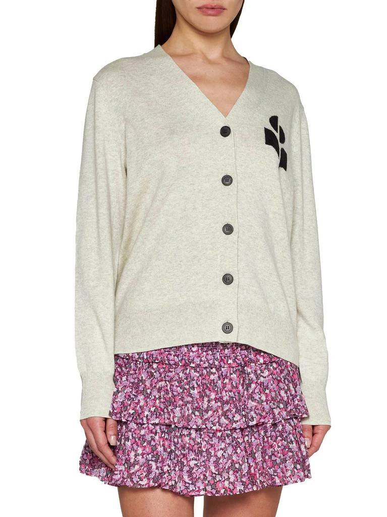 Isabel Marant Étoile Isabel Marant Étoile Karin Logo Intarsia Knitted Cardigan 2