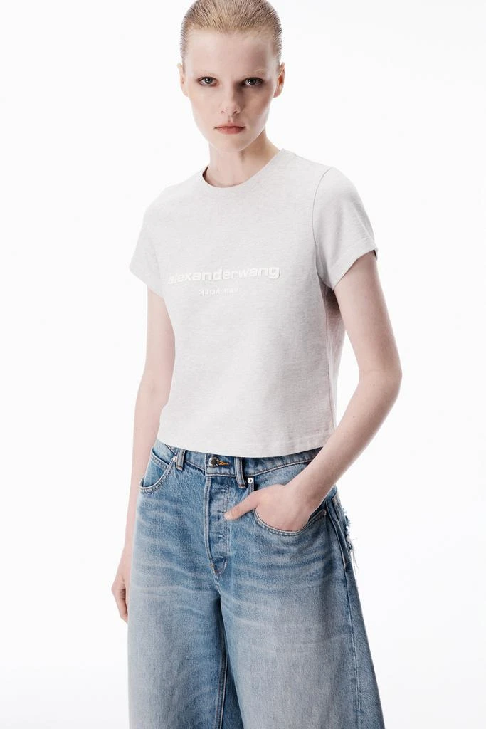 Alexander Wang Puff Logo Shrunken Tee