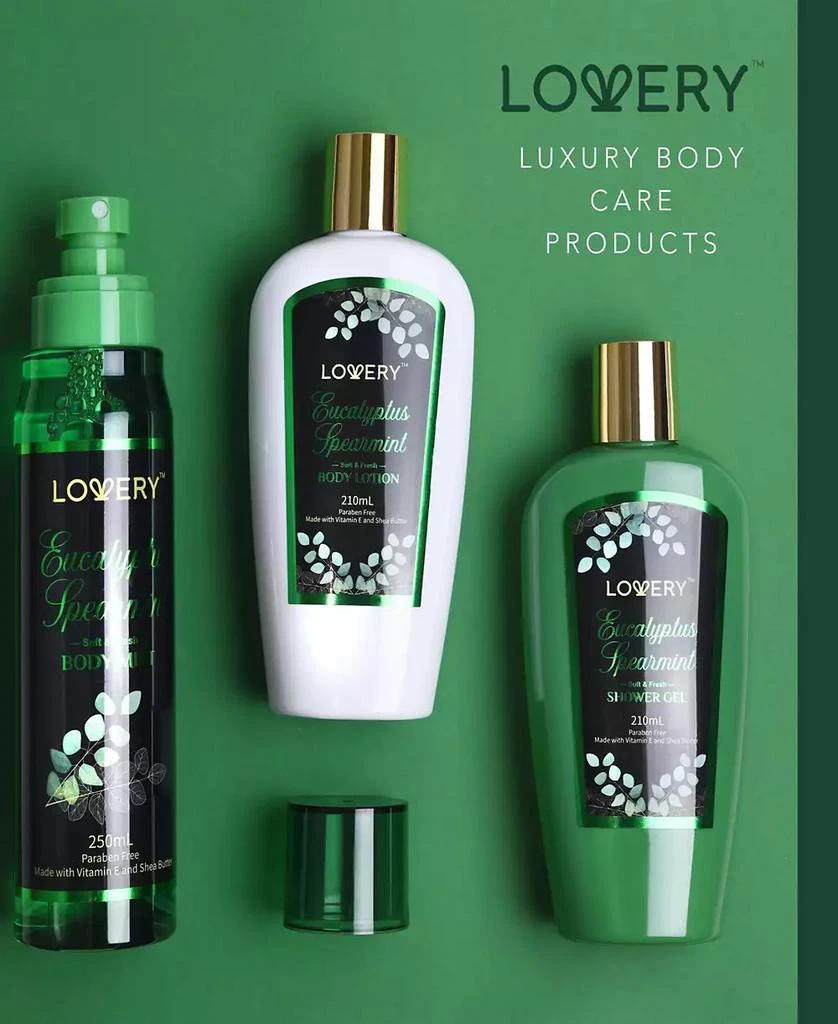 Lovery 3-Pc. Eucalyptus Spearmint Bath & Body Set 4