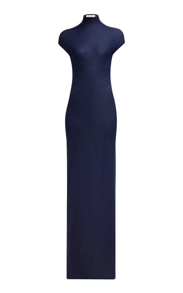 blue and cheetah print dress SOLD Azzedine Alaa Blue and Cream Fitted Body Con Dress  Palm Beach  Vintage