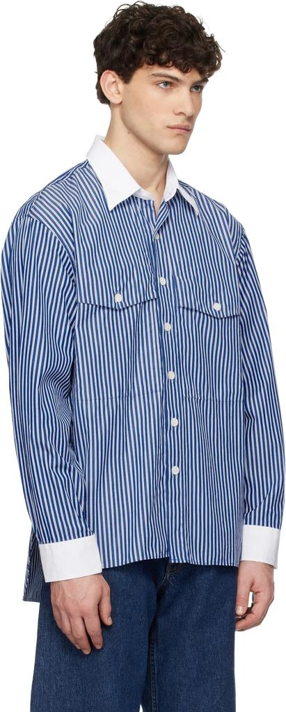 Sunflower Blue Note Contrast Shirt 2