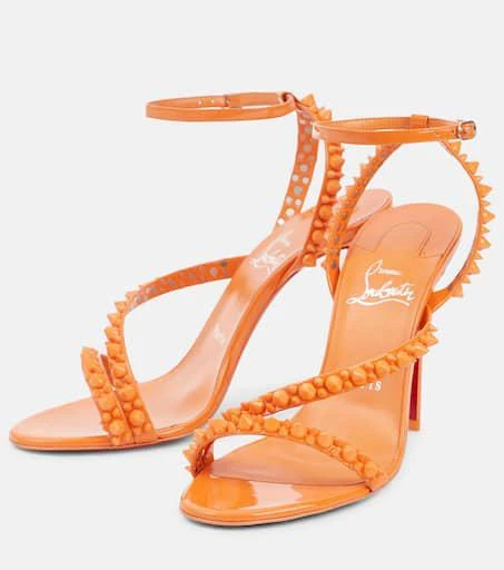 Christian Louboutin Mafaldina Spikes 100 leather sandals 5