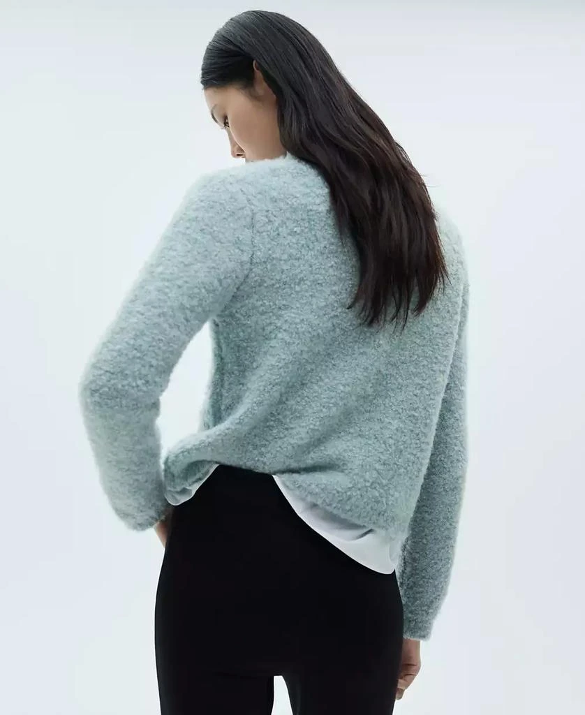 Mango Women's Jewel Buttons Detail Bouclé Knit Sweater 3