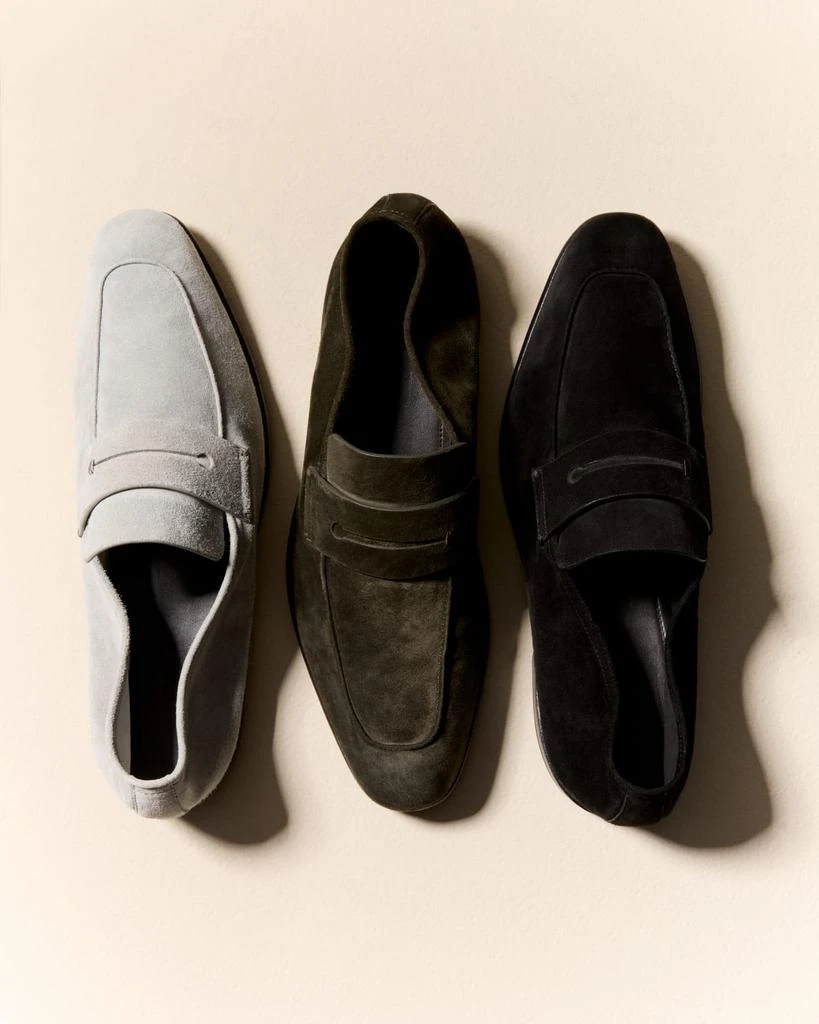 Zegna Men's Suede Penny Loafers 5