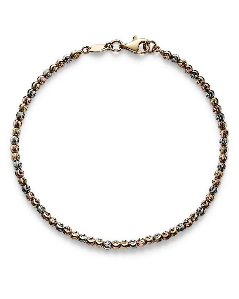 Bloomingdale
s 14K Yellow, White and Rose Gold Beaded Bracelet 5