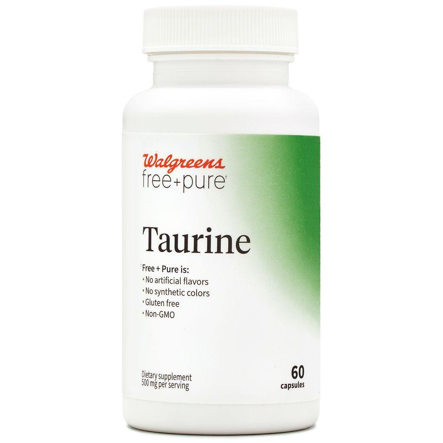 Walgreens Free & Pure Taurine Capsules (60 days)