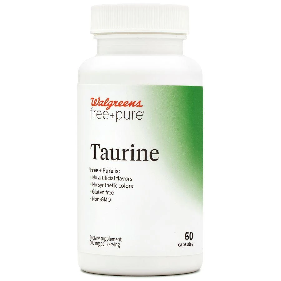 Walgreens Free & Pure Taurine Capsules (60 days) 1