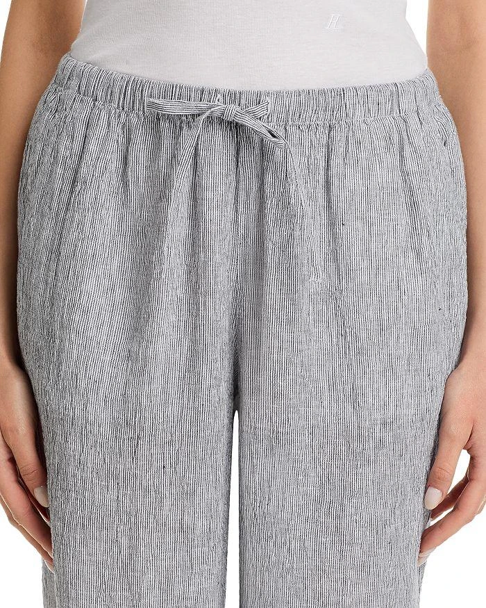 Eileen Fisher Puckered Linen Tapered Ankle Pants 5