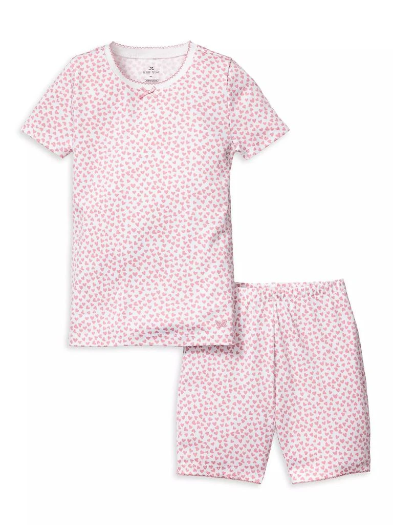 Petite Plume Little Kid
s
Kid
s Sweetheart 4-Piece Pajamas Set 2