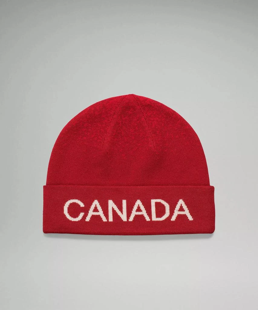 lululemon Team Canada Wool-Blend Reversible Beanie *COC Logo 5