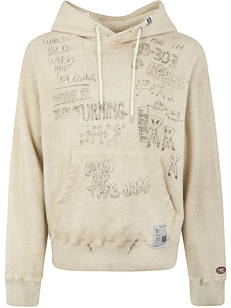 Maison MIHARA YASUHIRO Maison Mihara Yasuhiro Distressed Hoodie Clothing 1