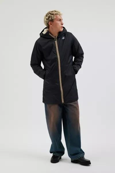 K-Way K-Way Eiffel Orsetto Fleece Lined Hooded Windbreaker Jacket 4