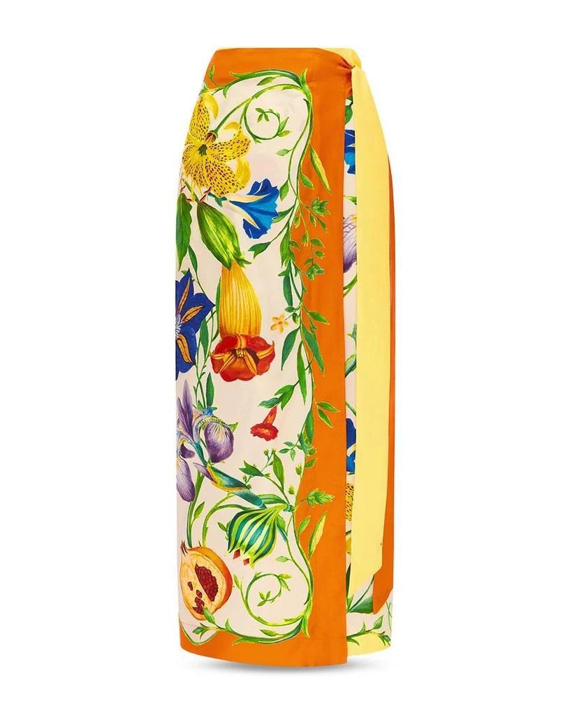 ALÉMAIS Flores Silk Sarong Skirt 4