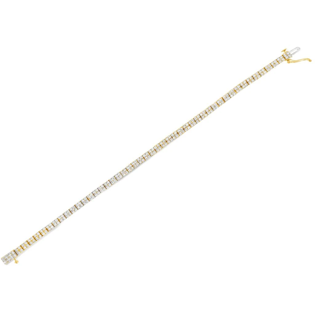 Haus of Brilliance 14K Yellow Gold Plated .925 Sterling Silver 3.0 Cttw Diamond Link Bracelet 4