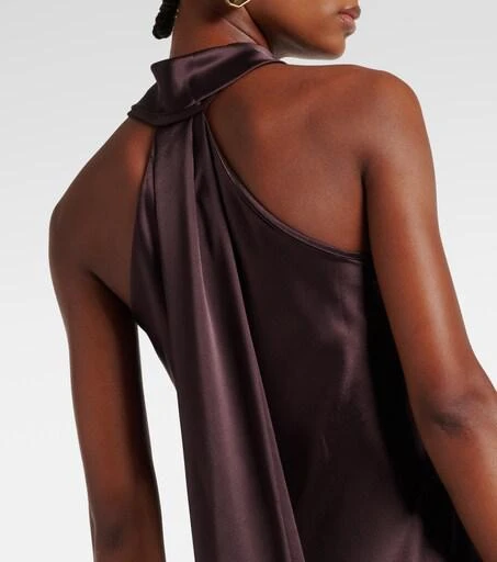 Galvan Pandora halterneck satin maxi dress - 44