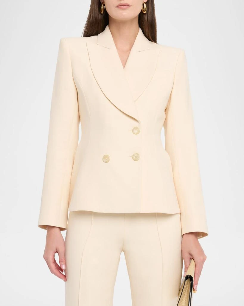 Amir Taghi Dottie Double-Breasted Waisted Blazer 4