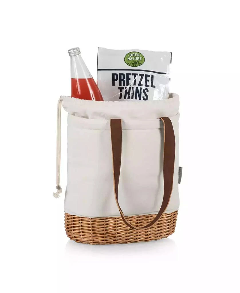 Picnic Time Pico Willow and Canvas Lunch Basket Bag 2
