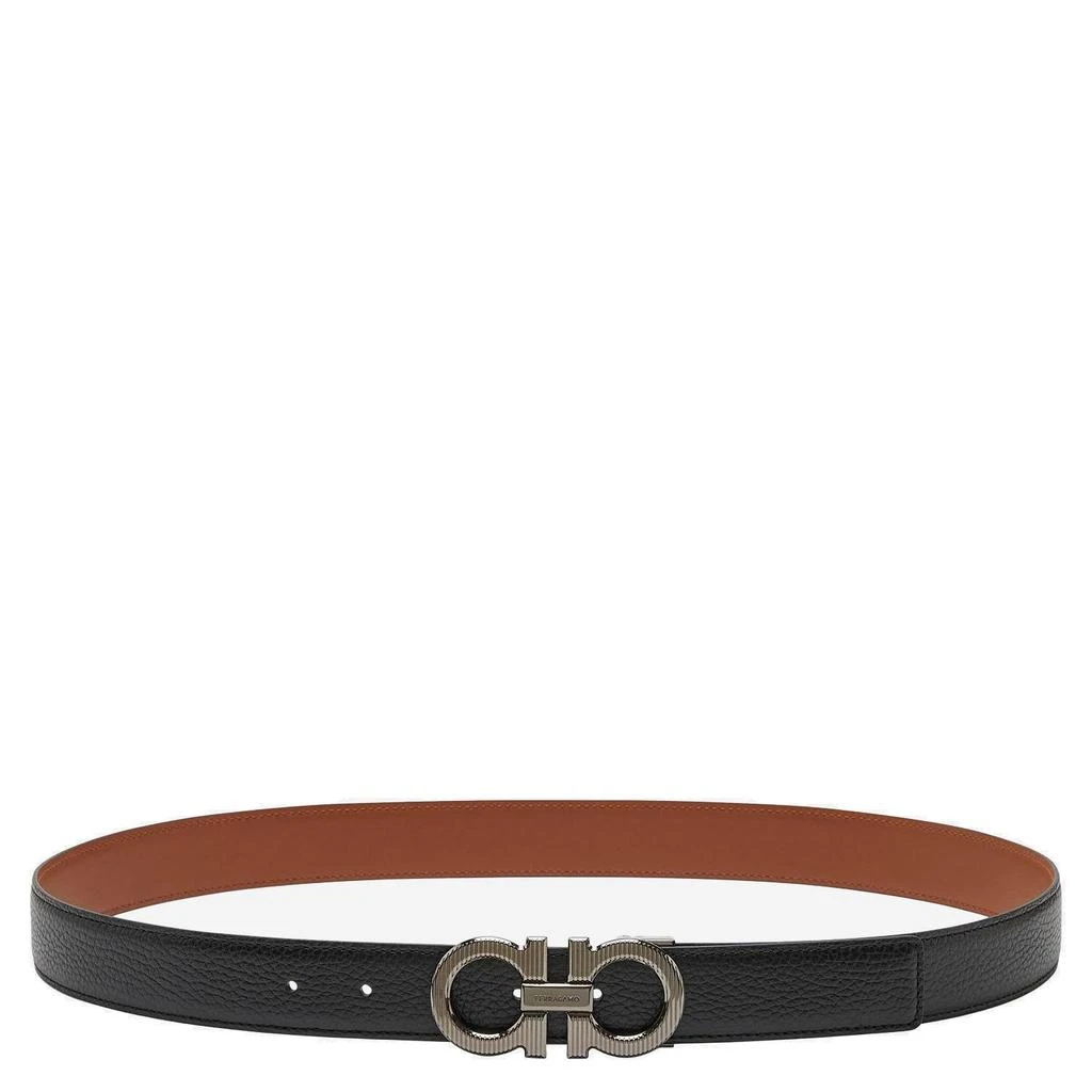 Salvatore Ferragamo Ferragamo Gancini Reversible And Adjustable Belt 1