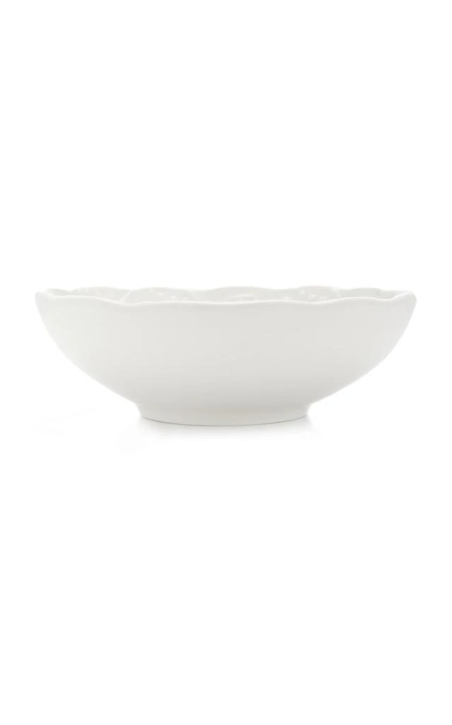 MoDA Moda Domus - Lily Of The Valley Ceramic Serving Bowl - White - Moda Operandi