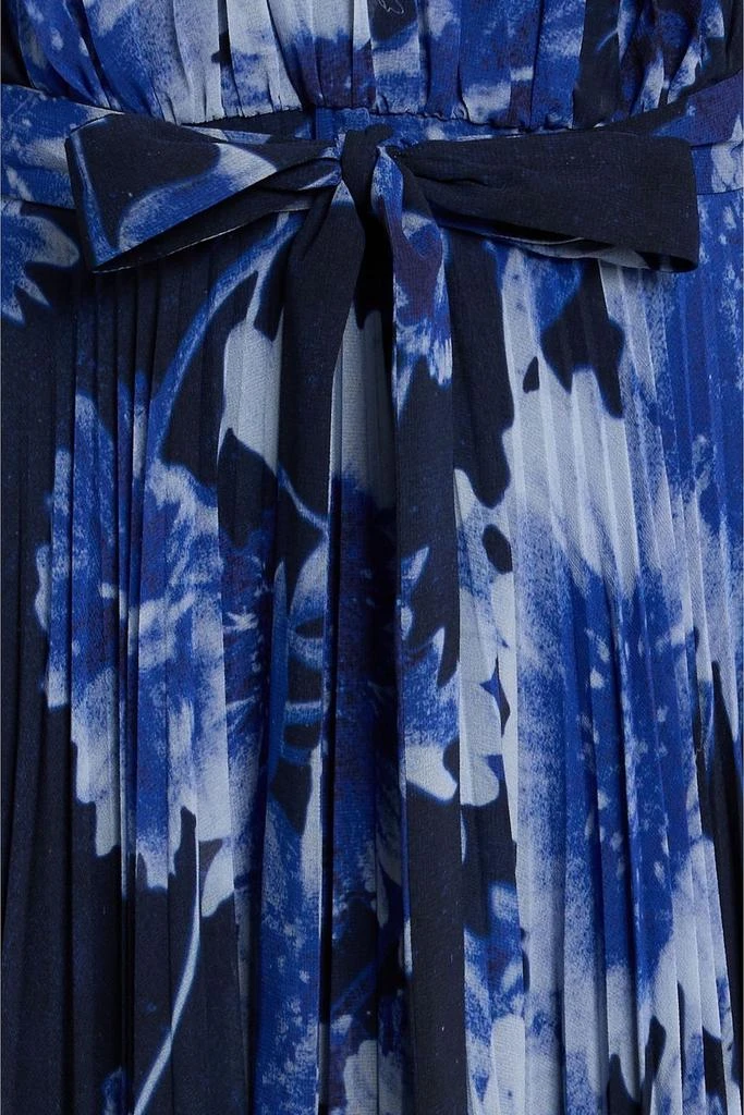 Erdem Pleated floral-print chiffon gown 4