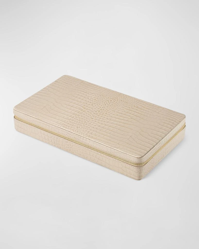 AERIN Enzo Leather Travel Chess Set 2