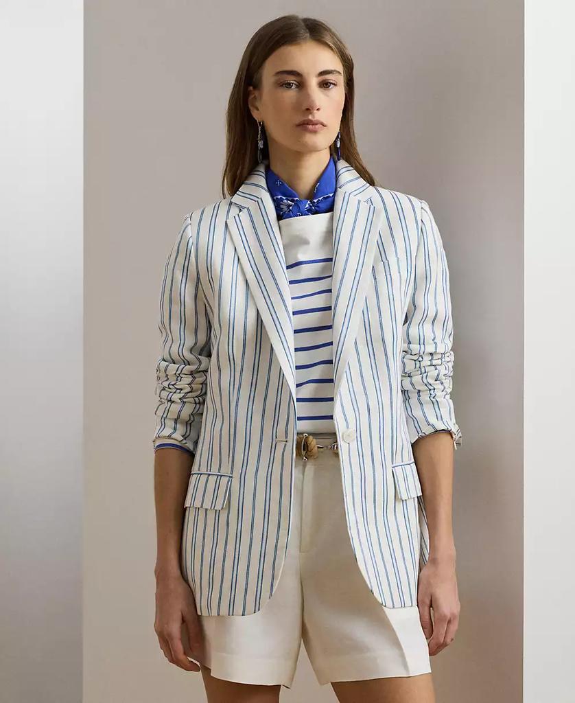 Ralph Lauren Women's Striped Linen-Blend Blazer