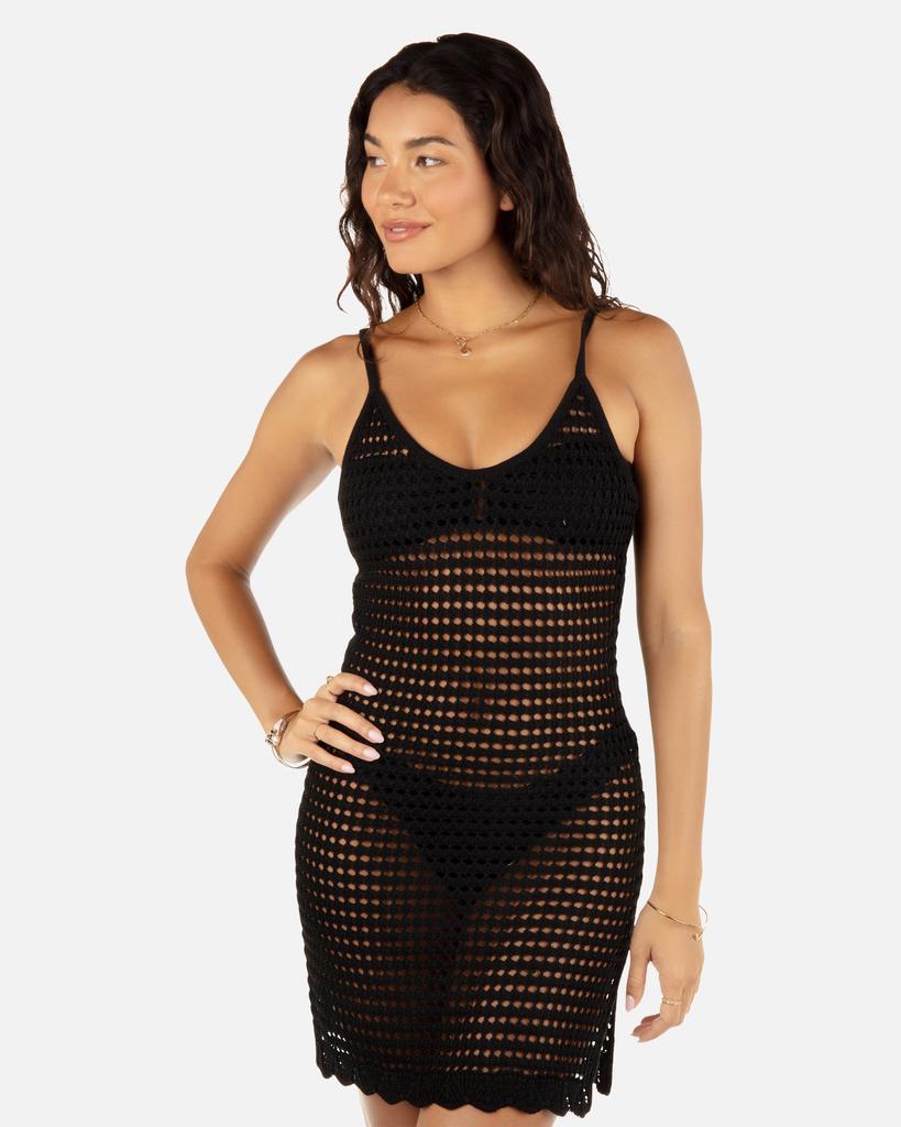 Inmocean Women's Crochet Mini Dress