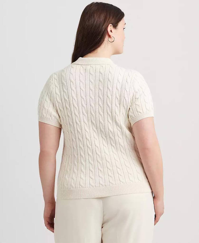 Ralph Lauren Women's Cable-Knit Polo Shirt, P/XS-