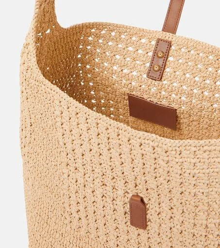 Yves Saint Laurent Le 5 à 7 Medium raffia shoulder bag 3