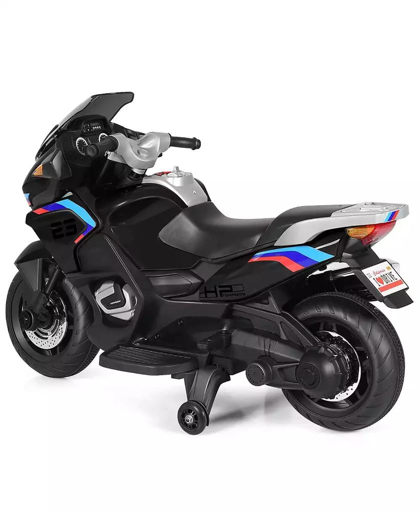 Costway 12V Kids Ride On Motorcycle Electric Motor Bike w/ Training Wheels 
Light 7