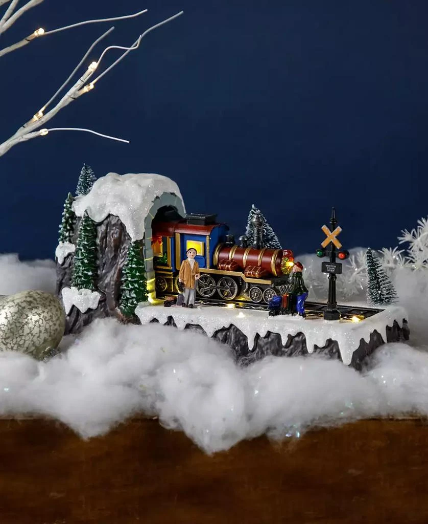 Northlight Lighted and Musical Christmas Village Train Display 20.25" 2