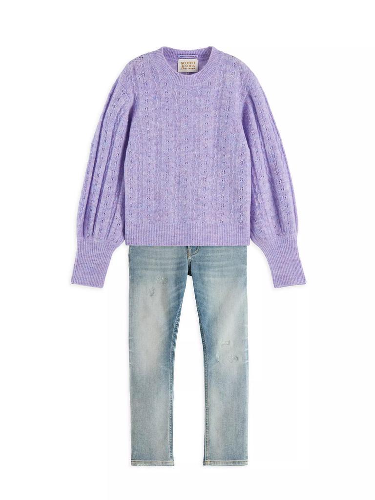 Scotch & Soda Little Girl's & Girl's Voluminous Sleeve Sweater