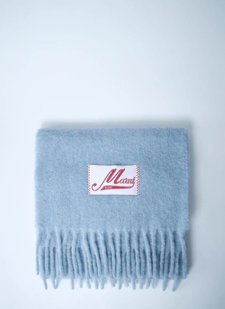 Marni Fringed Wool Scarf 1