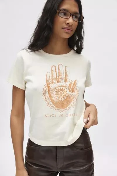 Urban Outfitters Alice In Chains Graphic Baby Tee 1