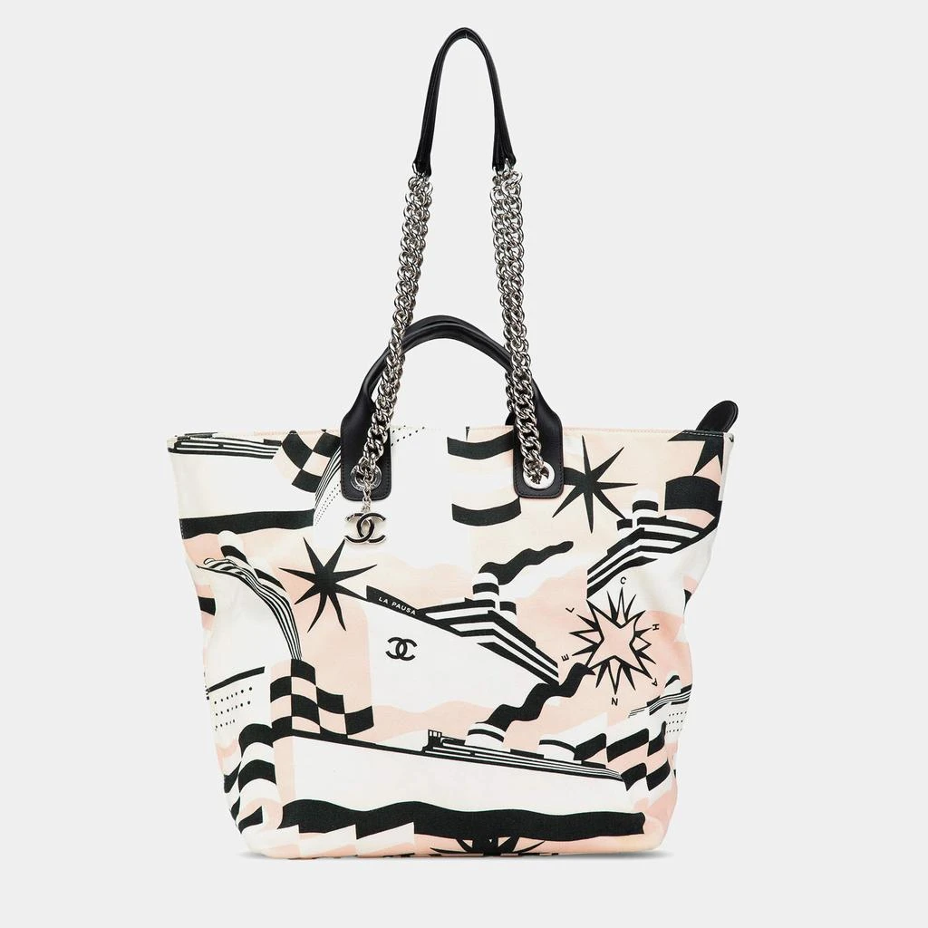 Chanel Chanel Pink Canvas La Pausa Bay Shopping Tote 1